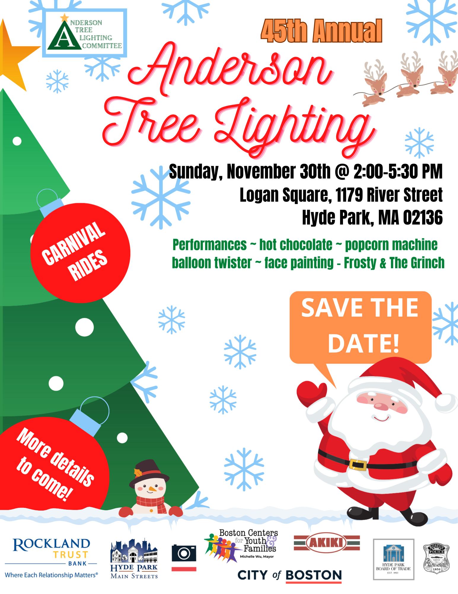 anderson tree lighting flyer